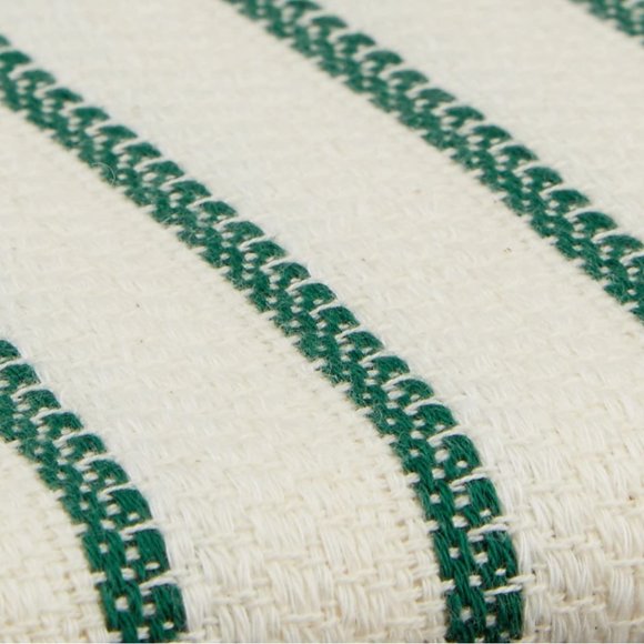 Bamboo & Turkish Cotton Green Striped Soft Beach Bath Towel - Picture 2 of 3